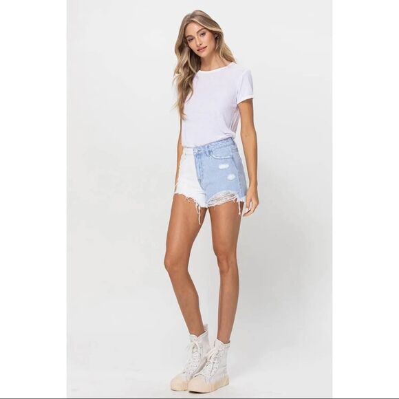 Vervet High Rise Jean Shorts Size Medium - Picture 3 of 9